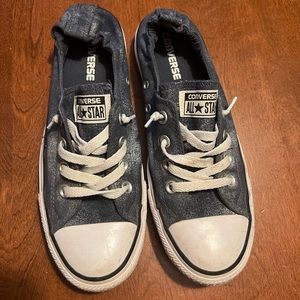 Converse denim slip ons size 9